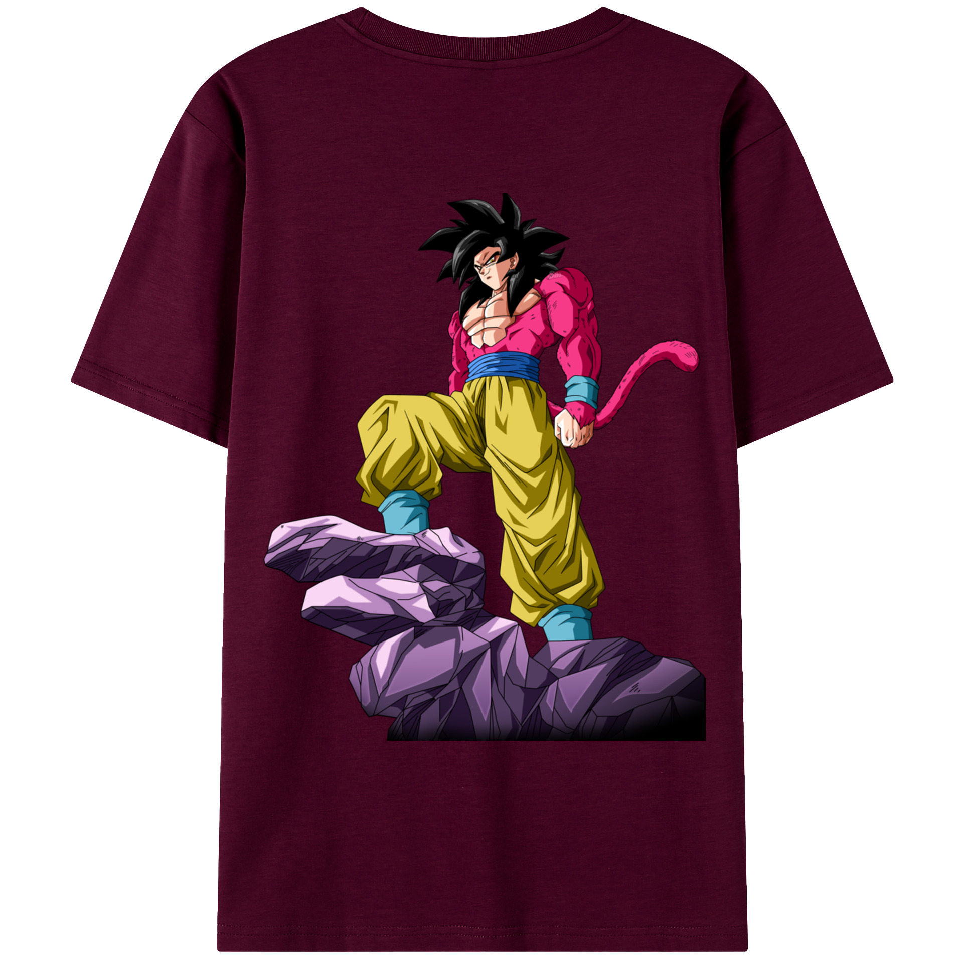 （画像用） ドラゴンボール 孫悟空（そん ごくう）Son Goku カカロット DRAGON BALL Kakarotto レディース半袖Tシャツ(バックプリント)